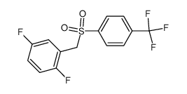 1,4-difluoro-2-({[4-(trifluoromethyl)phenyl]sulfonyl}methyl)benzene Structure