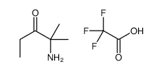 2-amino-2-methylpentan-3-one,2,2,2-trifluoroacetic acid Structure