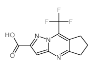 8-三氟甲基-6,7-二氢-5H-环戊并[d]-吡唑并[1,5-a]嘧啶-2-羧酸结构式