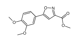 methyl 5-(3,4-dimethoxyphenyl)isoxazole-3-carboxylate Structure