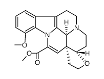 ent-17β,21-epoxy-12-methoxy-eburnamenine-14-carboxylic acid methyl ester Structure
