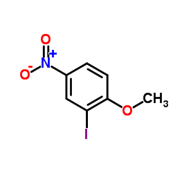 2-碘-4-硝基苯甲醚结构式