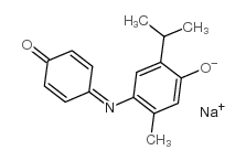5'-异丙基-2'-甲基靛酚钠盐[氧化还原指示剂]结构式