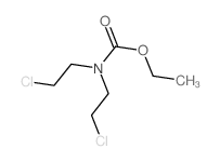 Carbamic acid,N,N-bis(2-chloroethyl)-, ethyl ester结构式