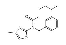 N-benzyl-N-(4-methyl-1,3-oxazol-2-yl)hexanamide Structure