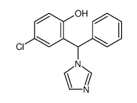 4-chloro-2-[imidazol-1-yl(phenyl)methyl]phenol Structure