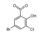 4-溴-2-氯-6-硝基苯酚结构式