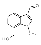 1H-Indole-3-carboxaldehyde,7-ethyl-1-methyl-(9CI) Structure