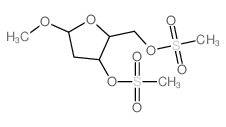 b-D-erythro-Pentofuranoside,methyl 2-deoxy-, dimethanesulfonate (9CI)结构式