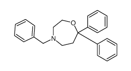 4-benzyl-7,7-diphenyl-1,4-oxazepane Structure