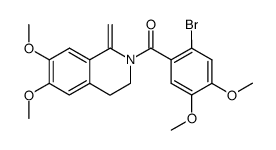 2-(2-bromo-4,5-dimethoxy-benzoyl)-6,7-dimethoxy-1-methylene-1,2,3,4-tetrahydro-isoquinoline结构式