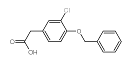 [3-氯-4-(苯基甲氧基)苯基]乙酸结构式