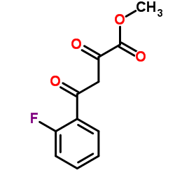 4-(2-氟苯基)-2,4-二氧代丁酸甲酯结构式