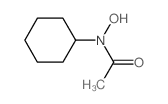 N-cyclohexyl-N-hydroxy-acetamide结构式