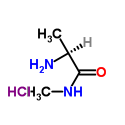 H-丙氨酸-NHME盐酸盐结构式