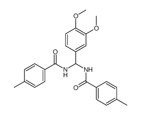 N-[(3,4-dimethoxyphenyl)-[(4-methylbenzoyl)amino]methyl]-4-methylbenzamide结构式