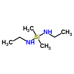 双(乙基氨基)二甲基硅烷结构式