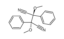 meso-2,3-Dimethoxy-2,3-diphenylsuccinonitril Structure