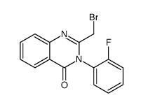 2-(bromomethyl)-3-(2-fluorophenyl)quinazolin-4-one结构式