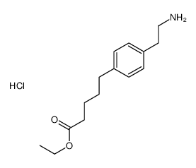 ethyl 5-[4-(2-aminoethyl)phenyl]pentanoate,hydrochloride结构式