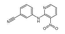 3-[(3-nitropyridin-2-yl)amino]benzonitrile结构式