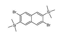 2,6-dibromo-3,7-bis(trimethylsilyl)naphthalene结构式