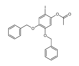 4,5-bis(benzyloxy)-2-iodophenyl acetate Structure