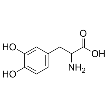 DL-3-(3,4-二羟苯基)丙氨酸结构式