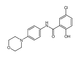 5-chloro-2-hydroxy-N-(4-morpholin-4-ylphenyl)benzamide Structure