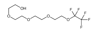 2-[2-[2-[2-(1,1,2,2,2-pentafluoroethoxy)ethoxy]ethoxy]ethoxy]ethanol结构式