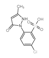 5-chloro-2-(3-methyl-5-oxo-2H-pyrazol-1(5H)-yl)benzenesulfonic acid结构式