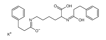 potassium,2,6-bis(3-phenylpropanoylamino)hexanoate Structure