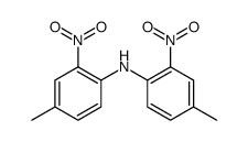 4-methyl-N-(4-methyl-2-nitrophenyl)-2-nitroaniline结构式
