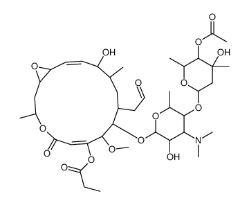 Leucomycin V, 2,3-dihydro-12,13-epoxy-12,13-dihydro-, 4B-acetate 3-propanoate Structure