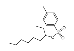 S-p-toluenesulfonic acid-1-ethylheptyl ester结构式