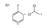 2,2-dichloroethyl-(4-fluorophenyl)stannane结构式