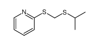 Pyridine,2-[[[(1-methylethyl)thio]methyl]thio]-(9CI)结构式