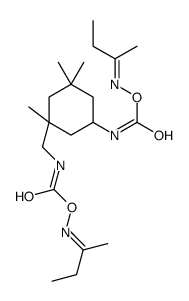 O-[[[[1,3,3-三甲基-5-[[[[(1-甲基丙烯基)氨基]氧基]羰基]氨基]环己基]甲基]氨基]羰基]-2-丁酮肟结构式
