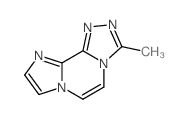3-methyl-imidazo[1,2-a][1,2,4]triazolo[3,4-c]pyrazine结构式