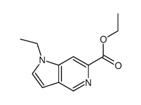 1H-Pyrrolo[3,2-c]pyridine-6-carboxylicacid,1-ethyl-,ethylester(9CI) Structure