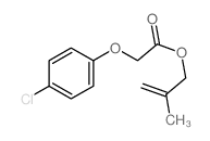 Acetic acid,2-(4-chlorophenoxy)-, 2-methyl-2-propen-1-yl ester structure