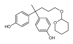 4-[2-(4-hydroxyphenyl)-5-(oxan-2-yloxy)pentan-2-yl]phenol结构式