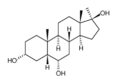 17α-Methyl-5β-androstantriol-(3α,6α,17β)结构式