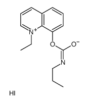 Quinolinium, 1-ethyl-8-hydroxy-, iodide, propylcarbamate结构式