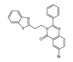 3-[2-(1,3-benzothiazol-2-yl)ethyl]-6-bromo-2-phenylquinazolin-4-one结构式