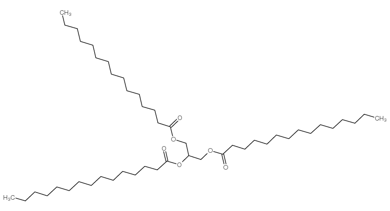 Tripentadecanoin structure