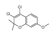 3,4-dichloro-7-methoxy-2,2-dimethylchromene Structure