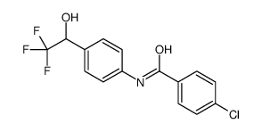 4-chloro-N-[4-(2,2,2-trifluoro-1-hydroxyethyl)phenyl]benzamide结构式