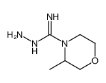 4-Morpholinecarboximidicacid,3-methyl-,hydrazide(9CI)结构式
