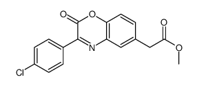 methyl 2-[3-(4-chlorophenyl)-2-oxo-1,4-benzoxazin-6-yl]acetate Structure